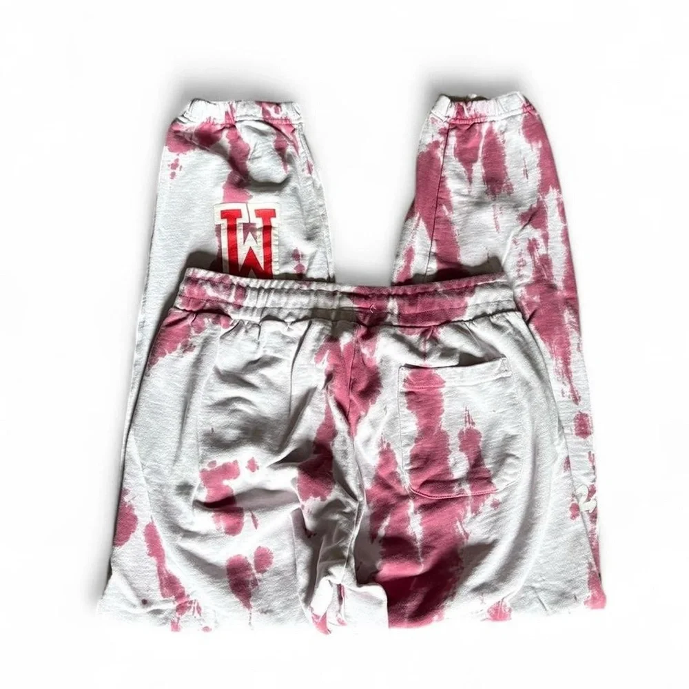 Chinatown Market Smiley Face Champion Polo Teddy Bear Tie Dye Sweat Pants